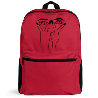 Eye Print Ripped Backpack | Artistshot