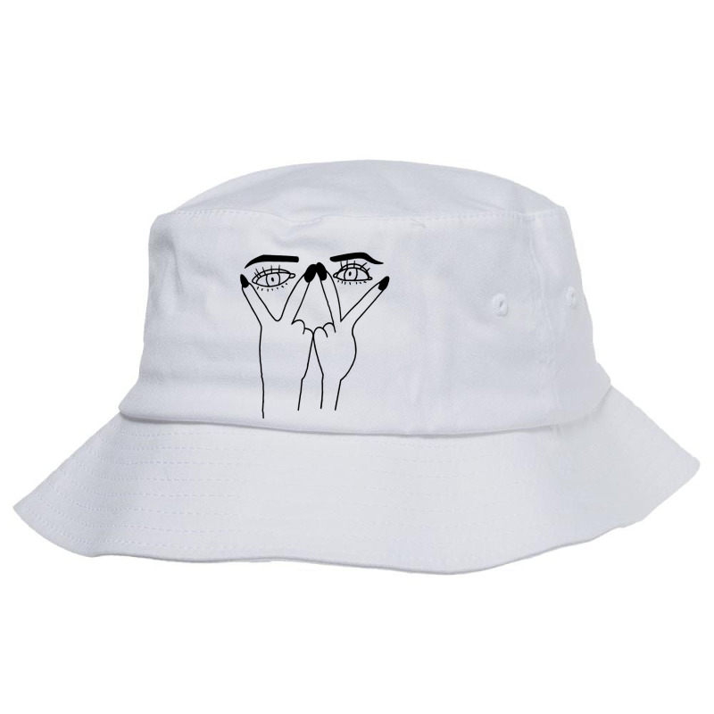 Eye Print Ripped Bucket Hat | Artistshot