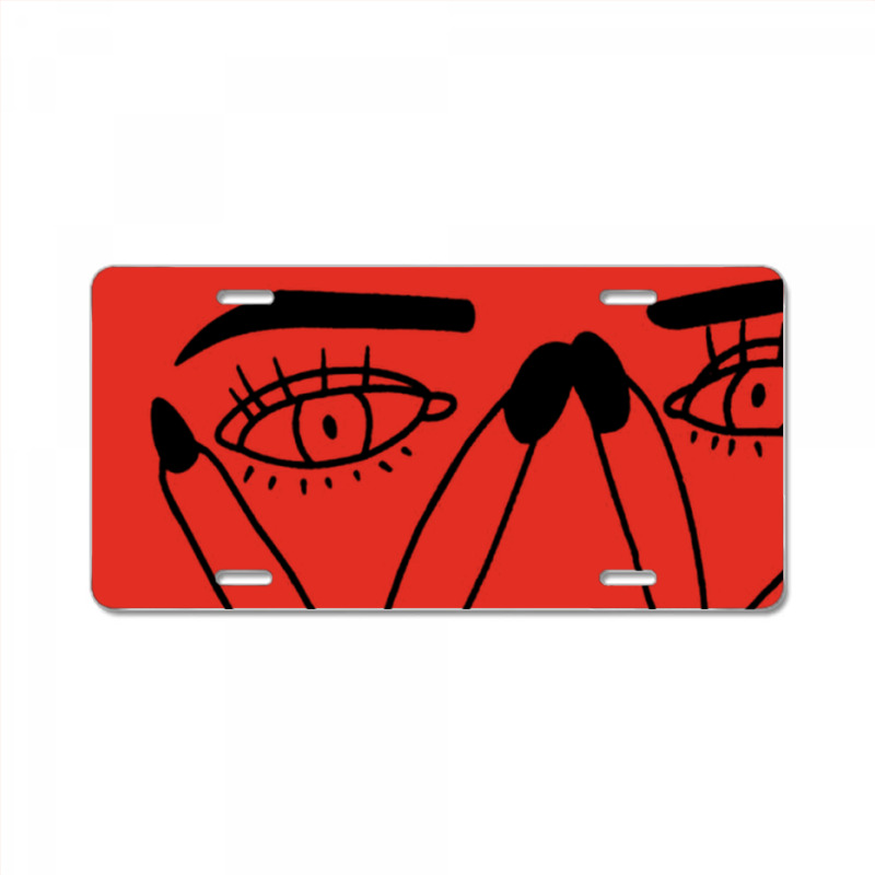 Eye Print Ripped License Plate | Artistshot