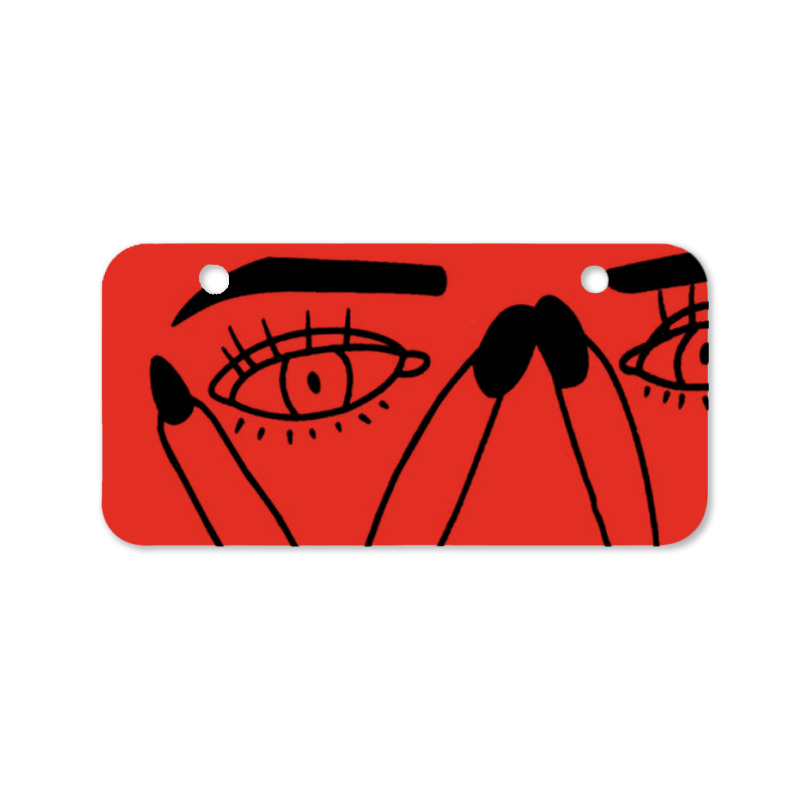 Eye Print Ripped Bicycle License Plate | Artistshot