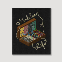 Modular Synthesizer For Synth Player Portrait Canvas Print | Artistshot