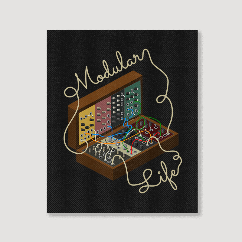 Modular Synthesizer For Synth Player Portrait Canvas Print | Artistshot