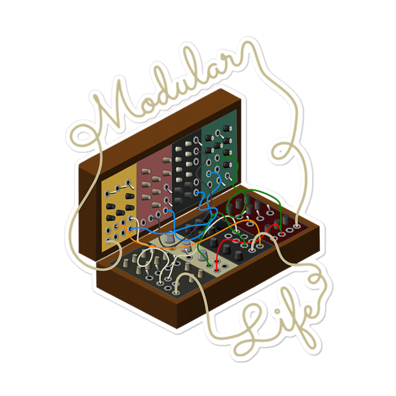 Modular Synthesizer For Synth Player Sticker | Artistshot