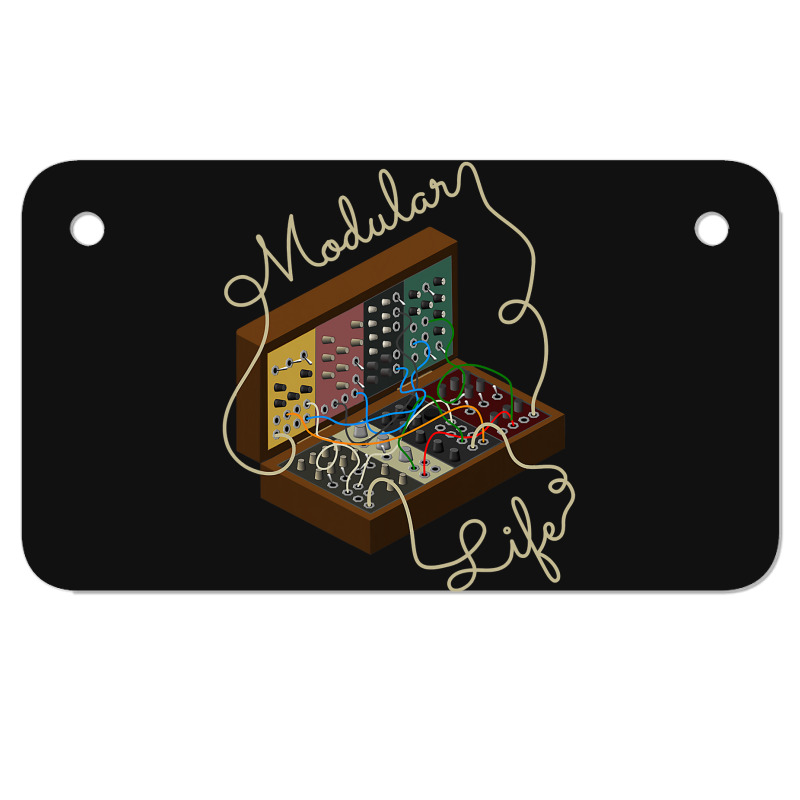 Modular Synthesizer For Synth Player Motorcycle License Plate | Artistshot