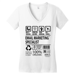 email marketing specialist Women's V-Neck T-Shirt | Artistshot