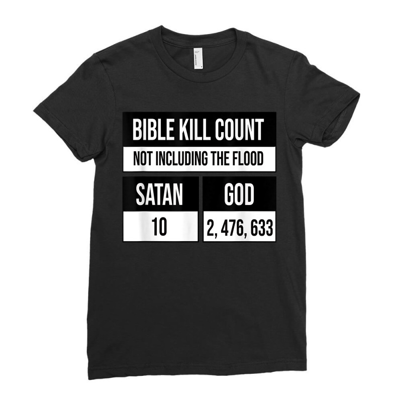 Proud Atheist Anti Religion Anti God Satanist Anti Christian Ladies Fitted T-Shirt by TysonBoyer | Artistshot