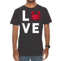 I Love Crabs Cute Crab Lover Crustacean Seafood Crab Tank Top Vintage T-shirt | Artistshot