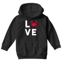 I Love Crabs Cute Crab Lover Crustacean Seafood Crab Tank Top Youth Hoodie | Artistshot