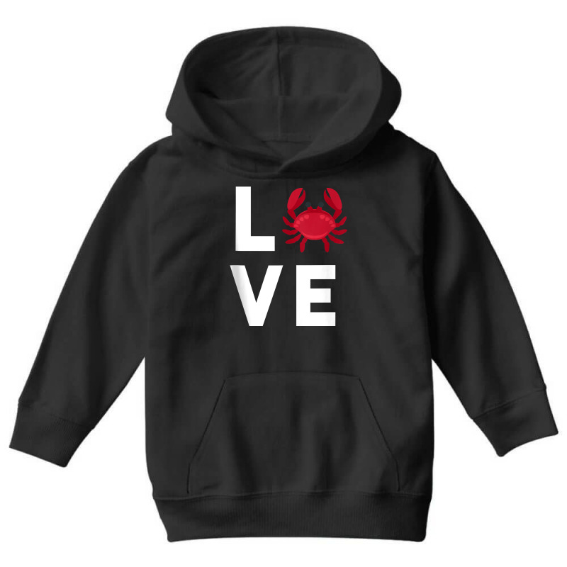 I Love Crabs Cute Crab Lover Crustacean Seafood Crab Tank Top Youth Hoodie | Artistshot