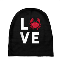 I Love Crabs Cute Crab Lover Crustacean Seafood Crab Tank Top Baby Beanies | Artistshot