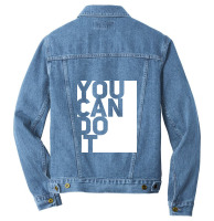 You Can Do It Men Denim Jacket | Artistshot