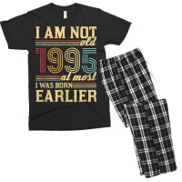 I Am Not Old I Was Born 1995 Men's T-shirt Pajama Set | Artistshot