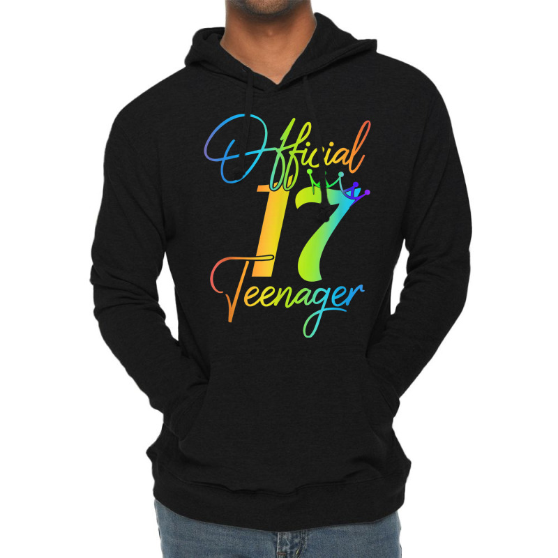 17 Years Old Gifts 17 Officialnager 17th Birthday Girls Lightweight Hoodie | Artistshot