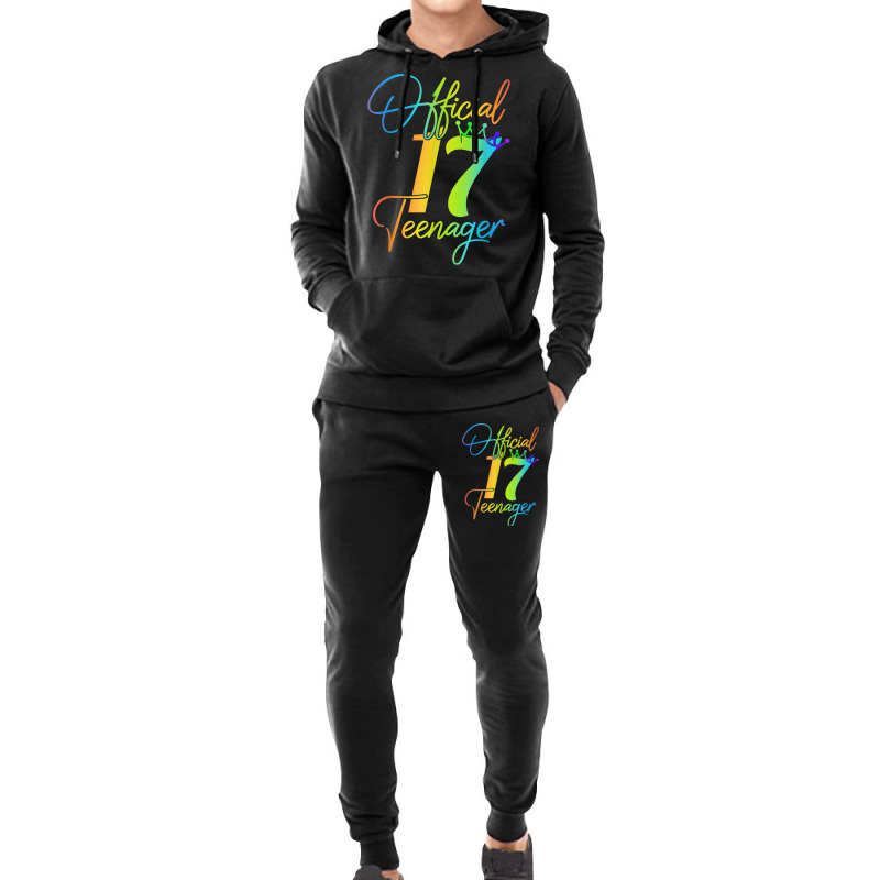 17 Years Old Gifts 17 Officialnager 17th Birthday Girls Hoodie & Jogger Set | Artistshot