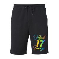 17 Years Old Gifts 17 Officialnager 17th Birthday Girls Fleece Short | Artistshot