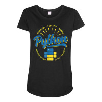 Python Programming Language Maternity Scoop Neck T-shirt | Artistshot