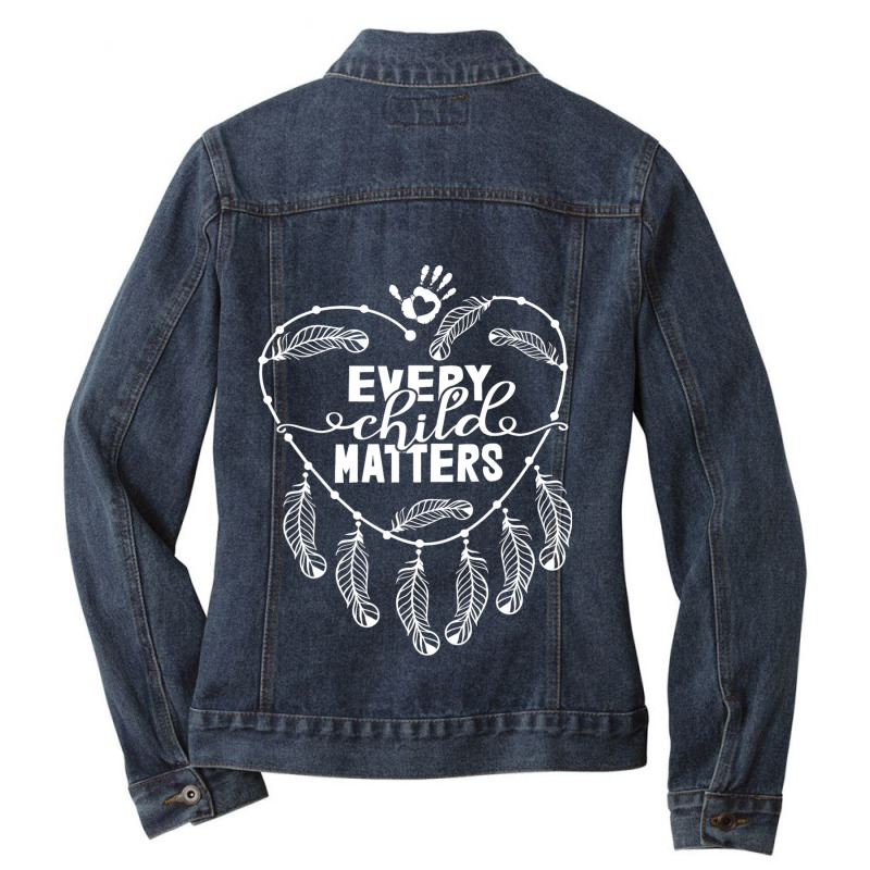 Every Orange Day Child Kindness Every Child In Matters 2022 Ladies Denim Jacket by SamdraFitzgerald | Artistshot