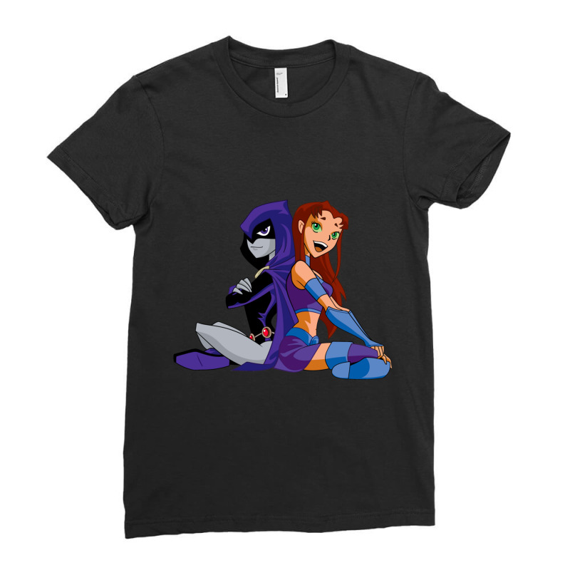 Raven _amp_ Starfire Ladies Fitted T-Shirt by cm-arts | Artistshot