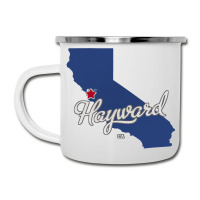 Hayward California Ca Map Camper Cup | Artistshot