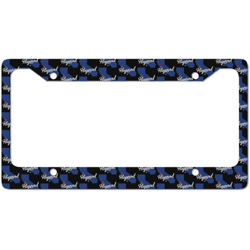 Hayward California Ca Map License Plate Frame | Artistshot