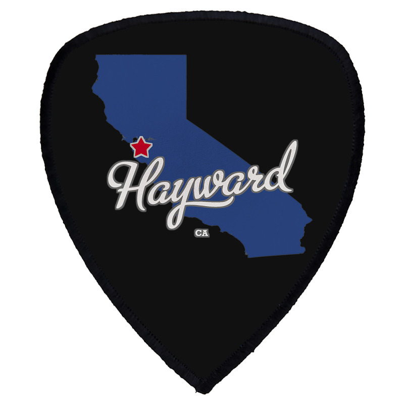 Hayward California Ca Map Shield S Patch | Artistshot