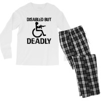 Disabled But Deadly Men's Long Sleeve Pajama Set | Artistshot