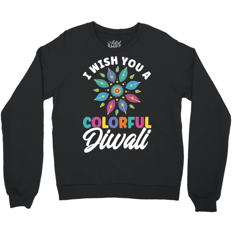 Shubh Deepalawi Colorful Diwali Diwali Crewneck Sweatshirt | Artistshot