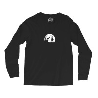 English Cocker Spaniel Dog Moon Silhouette Halloween Costume Long Sleeve Shirts | Artistshot