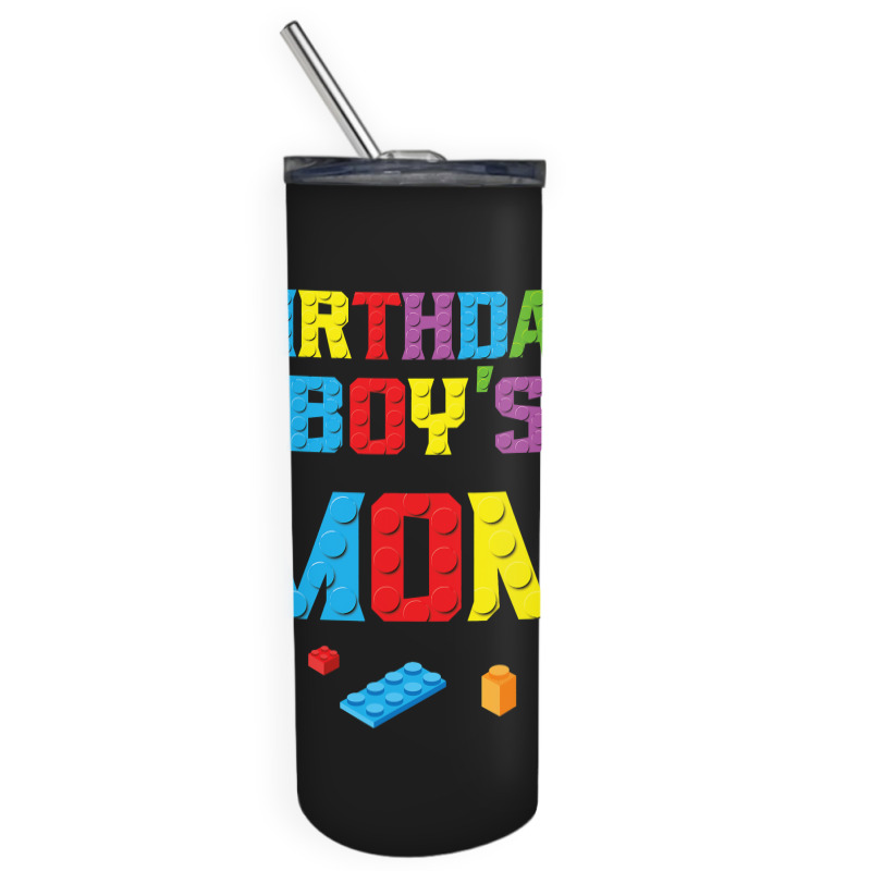 Master Builder Birthday Boy's Mom Building Bricks Blocks  Copy Skinny Tumbler | Artistshot