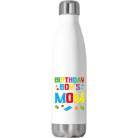 Master Builder Birthday Boy's Mom Building Bricks Blocks  Copy Stainless Steel Water Bottle | Artistshot