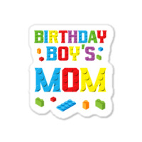 Master Builder Birthday Boy's Mom Building Bricks Blocks  Copy Sticker | Artistshot