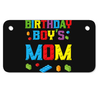 Master Builder Birthday Boy's Mom Building Bricks Blocks  Copy Motorcycle License Plate | Artistshot