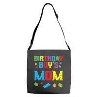 Master Builder Birthday Boy's Mom Building Bricks Blocks  Copy Adjustable Strap Totes | Artistshot