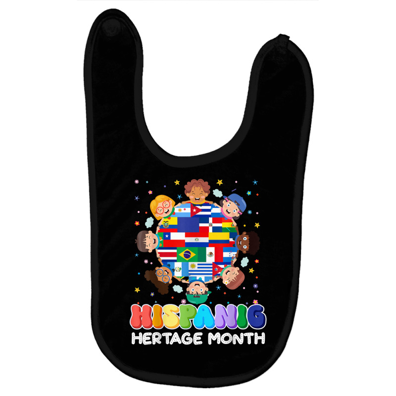 Hispanic Heritage Month Latin American Flag Kids Boys Girls T Shirt Baby Bibs by cm-arts | Artistshot