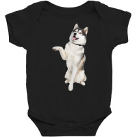 Siberian Husky T Shirt Baby Bodysuit | Artistshot