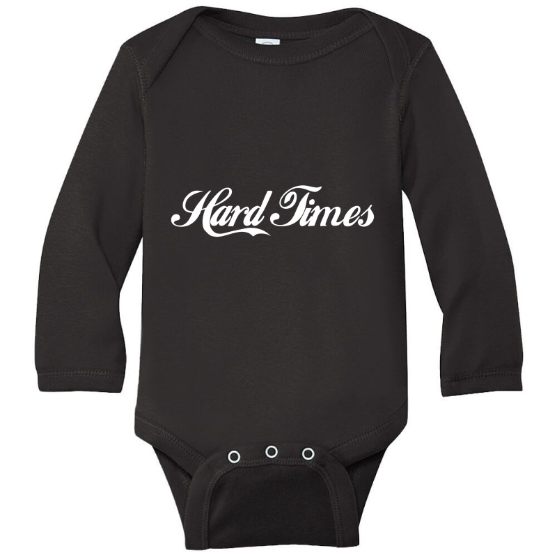 Hard Times Long Sleeve Baby Bodysuit by cm-arts | Artistshot