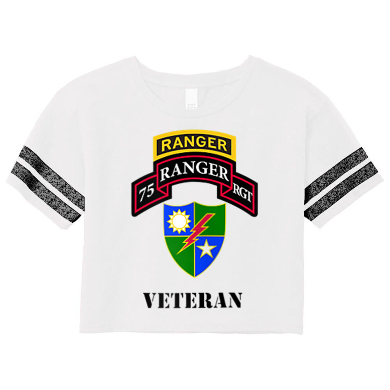 Us Army Ranger   75th Ranger Regiment   Veteran Black Zip Hoodie Scorecard Crop Tee by cm-arts | Artistshot