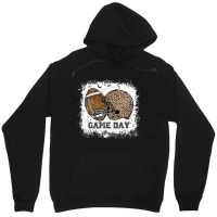 Bleached Game Day Leopard Football Helmet Sport Mom Girls  Copy Unisex Hoodie | Artistshot