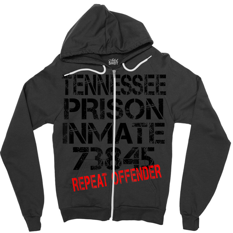 Halloween Tennessee Prisoner Party Costume Tshirt Zipper Hoodie | Artistshot