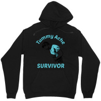 Tummy Ache Survivor Design Is Funny Tummy Ache Quote Unisex Hoodie | Artistshot