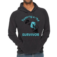 Tummy Ache Survivor Design Is Funny Tummy Ache Quote Vintage Hoodie | Artistshot