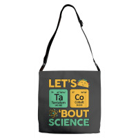 Womens Teacher Shirt Let's Taco Bout Science Cute Chemistry Physics Adjustable Strap Totes | Artistshot