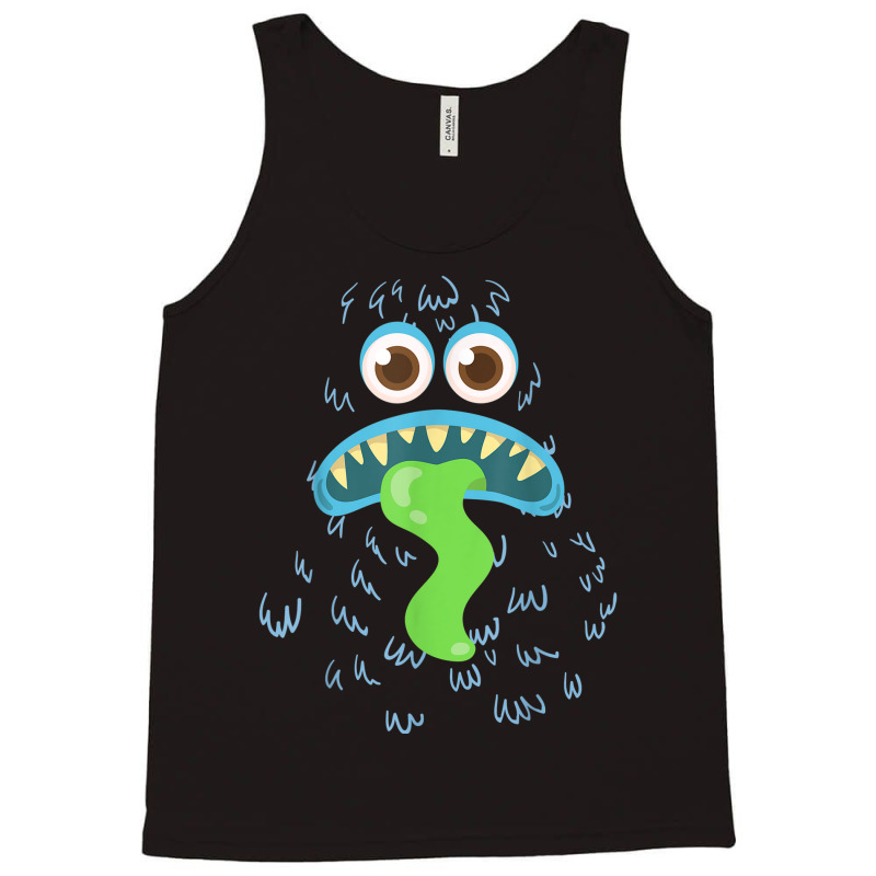 Funny Green Tongue Monster Easy Halloween Costume Creature Tank Top | Artistshot