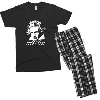 Beethoven Tribute Men's T-shirt Pajama Set Designed By Ismi