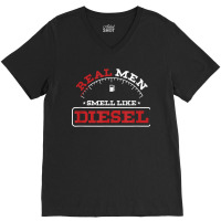 Real Men Smell Like Diesel Mechanic Racer Car Enthusiast V-neck Tee | Artistshot