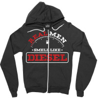 Real Men Smell Like Diesel Mechanic Racer Car Enthusiast Zipper Hoodie | Artistshot