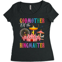 Godmother Of Birthday Ringmaster Boy Circus Birthday Party Women's Triblend Scoop T-shirt | Artistshot