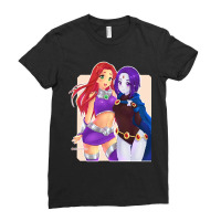 Starfire And Raven Ladies Fitted T-shirt | Artistshot