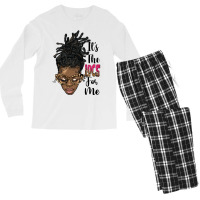 It's The Locs For Me Black Woman Men's Long Sleeve Pajama Set | Artistshot