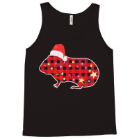 Red Buffalo Plaid Christmas Guinea Pig Xmas Lights Tank Top | Artistshot